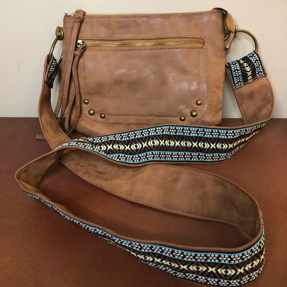 Unknown Handbags - Adorable aged leather-look crossbody